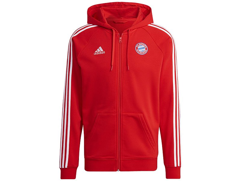 : FC Bayern München  Adidas Sweatjacke mit Kaputze