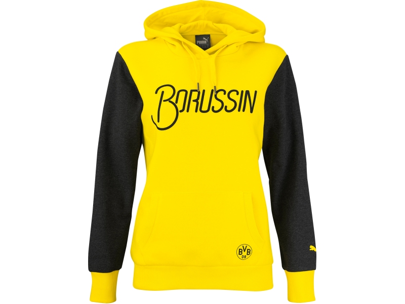 Borussia Dortmund Puma Damen Kapuzen-Sweatshirt